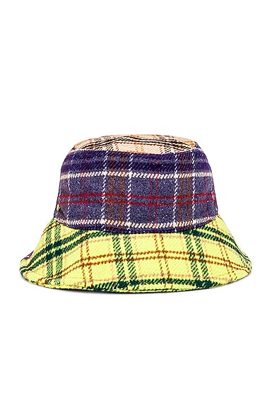 Patchwork Flannel Bucket Hat