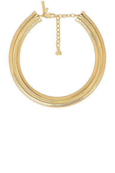 Lele Sadoughi Snake Chain Necklace in Gold