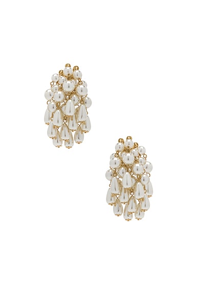 Pearl Cluster Earrings