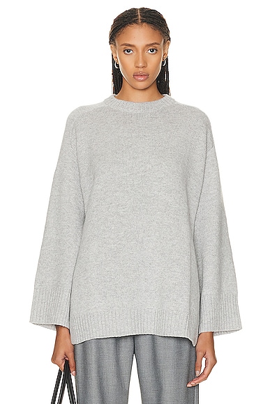 Loulou Studio Safi Sweater in Light Grey