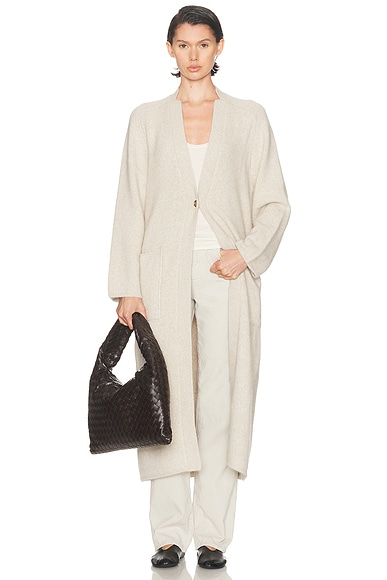 Loulou de Saison Smet Cardigan in Stone Melange