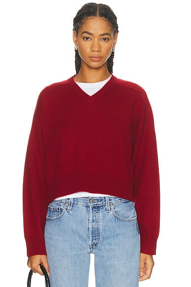 Loulou de Saison Anzor Sweater in Burgundy