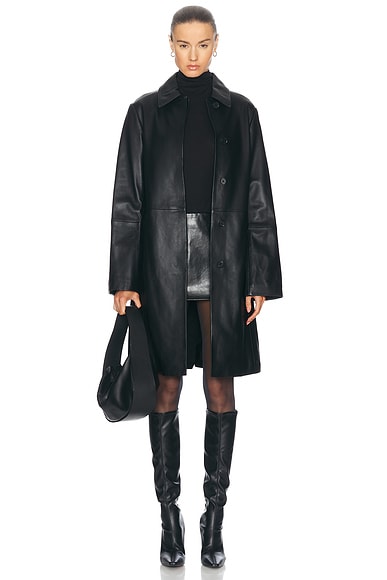 Loulou Studio Gilo Coat in Black