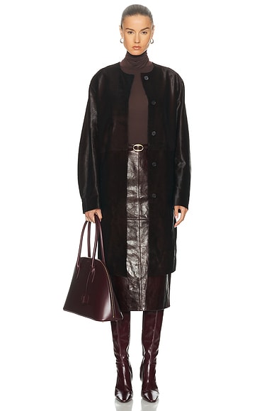 Loulou de Saison Miller Coat in Coffee