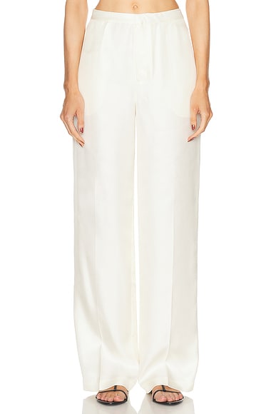 Loulou Studio Fafila Trouser in Ivory