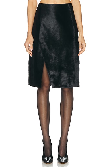 Loulou de Saison Myra Assymetric Skirt in Black