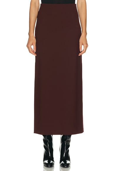 Loulou de Saison Samos Maxi Skirt in Burgundy