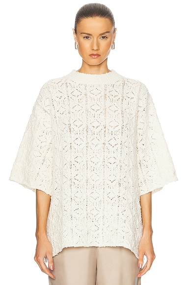 Zimmermann Junie Embroidered Shirt in Ivory | FWRD