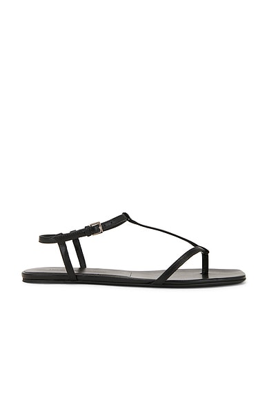 Loulou de Saison Amaru Thong Sandal in Black