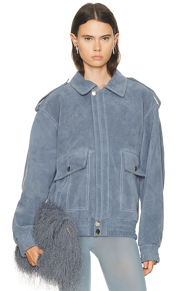 Robert Leather Bomber Jacket