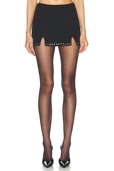 Ludovic de Saint Sernin Lisette Mini Skirt in Black