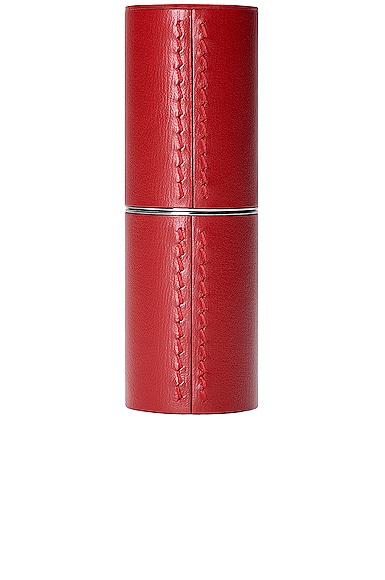 La Bouche Rouge Refillable Leather Case in Red