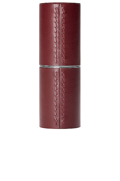 La Bouche Rouge Refillable Leather Case in Chocolate