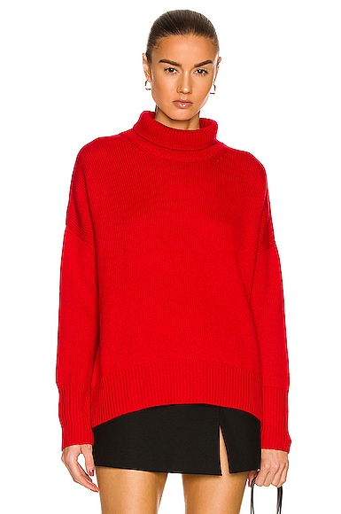 Lisa Yang Heidi Cashmere Sweater in Red