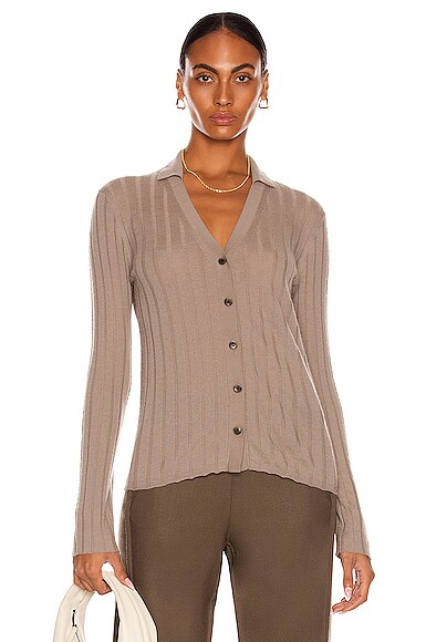Lisa Yang Cashmere Indya Sweater in Taupe