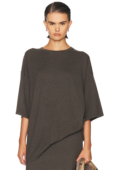 Lisa Yang Agnette Sweater in Deep Walnut