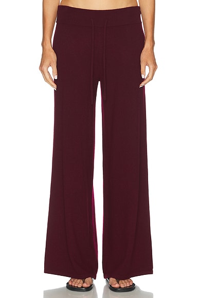 Lisa Yang Sofi Trousers in Deep Plum