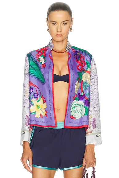 Silk Jacket without Buttons
