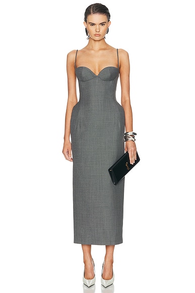 Bustier Midi Dress
