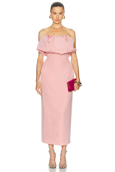 Strapless Midi Dress