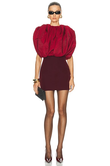 Magda Butrym Sleeveless Mini Dress in Red
