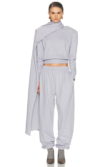 Sweatshirt With Scarf