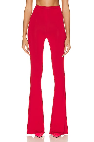 Magda Butrym Flare Pant in Red