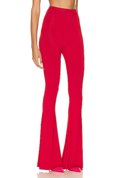 Shop Magda Butrym Flare Pant In Red