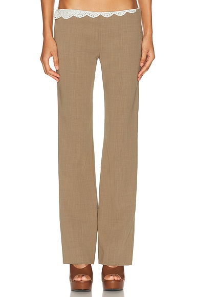Scallop Waist Trouser