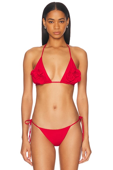Bottega Veneta Strapless Bikini Set in Black | FWRD