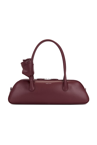 Magda Butrym Brigitte Trapeze Bag in Burgundy