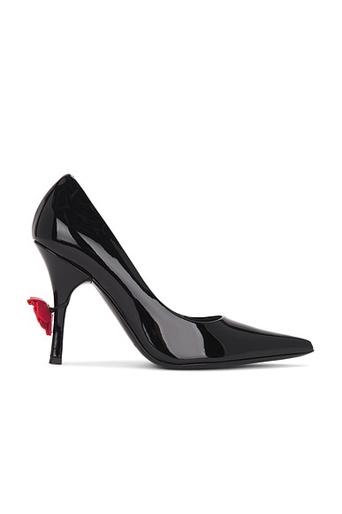 Magda Butrym Leather Pump in Black