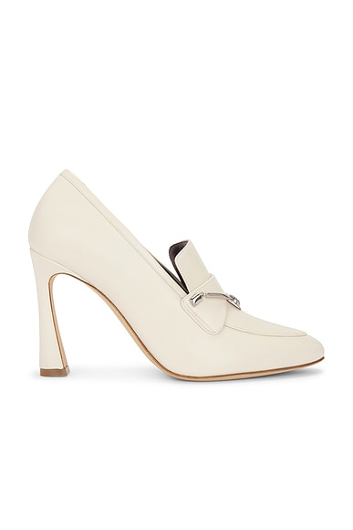 Magda Butrym Loafer Pump in Cream