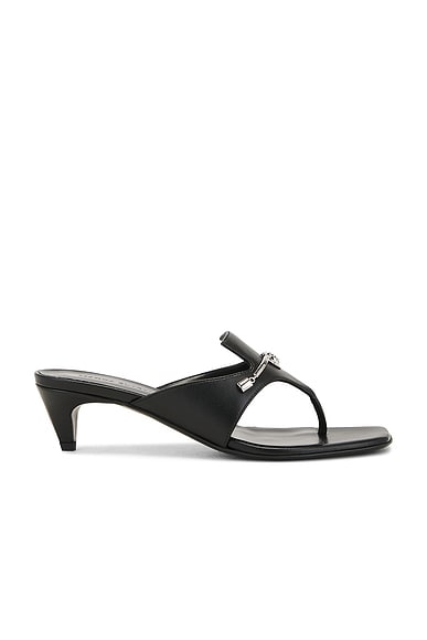 Magda Butrym Leather Sandal in Black