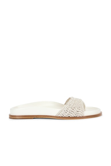 Magda Butrym Crochet Sandal in Cream
