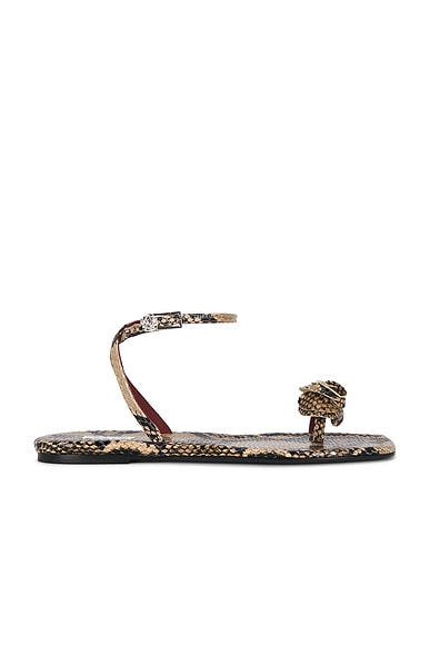 Magda Butrym Rose Sandal in Snake
