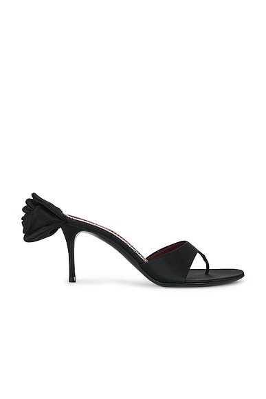 Magda Butrym Flower Sandal Heel in Black