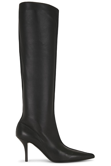 Magda Butrym Leather High Boot in Black