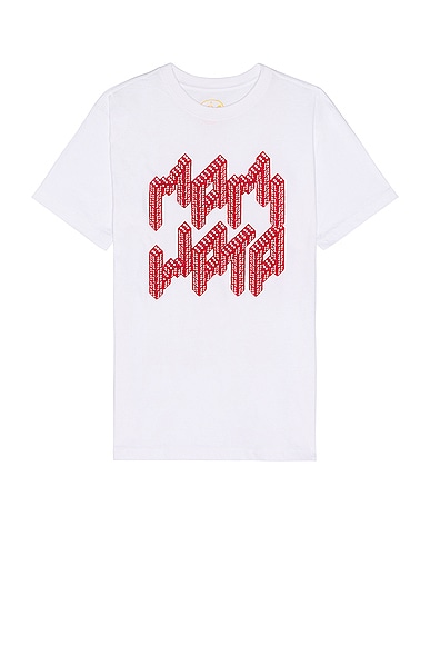 Dice Word Tee in White