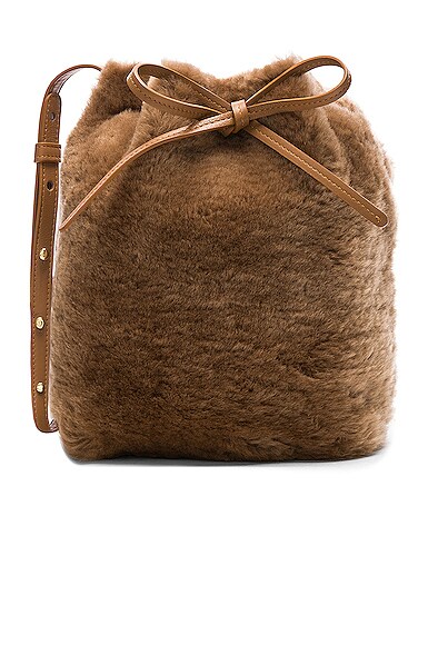 Mansur gavriel shearling bucket bag clearance