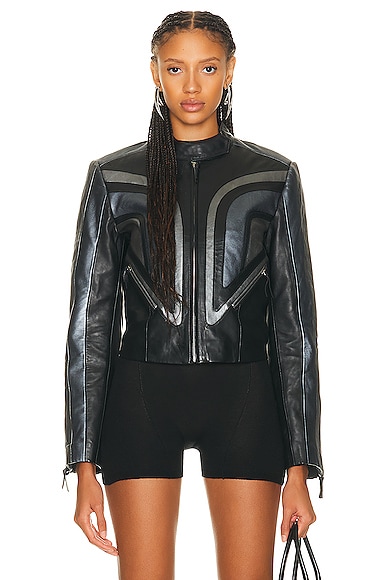 Sophie Leather Jacket in Black
