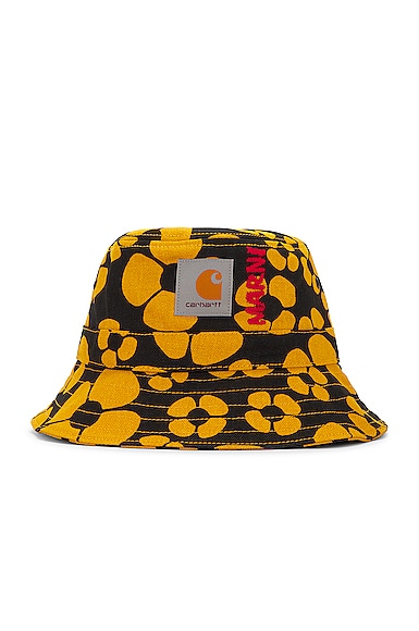 X Carhartt Printed Hat In Sunflower