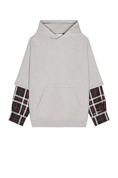 Marni Double Layer Sweatshirt in Light Grey