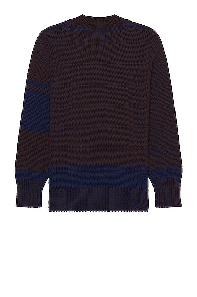 Shop Marni Roundneck Sweater In Coffee