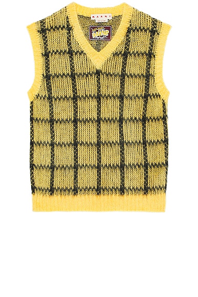 V Neck Sweater in Yellow