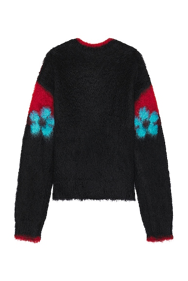 Shop Marni V Neck Sweater In Black