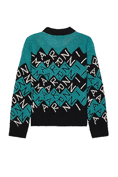 Shop Marni Roundneck Sweater In Black