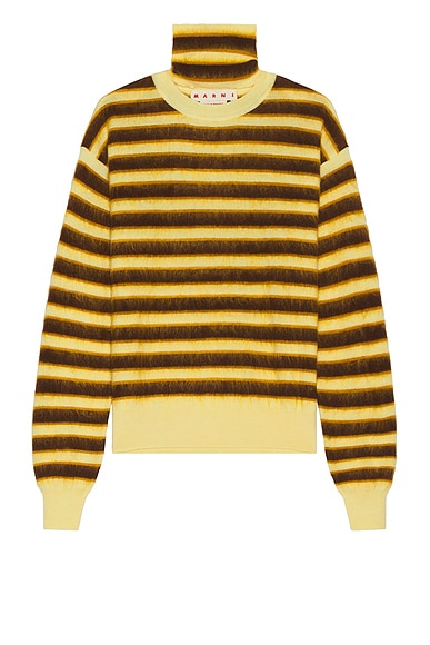 Acne Studios Nosti Seasonal Stripe Pullover in Blue Multi FWRD