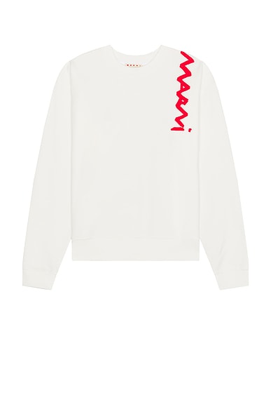Marni Sweatshirt in Natural White