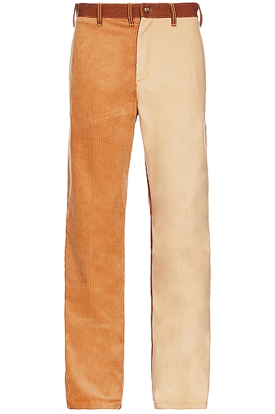 X Carhartt Patchwork Pant In Tobacco